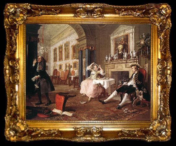 framed  HOGARTH, William Marriage a la Mode  4, ta009-2